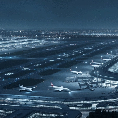 Vue aérienne de Carpentras avec des surimpressions numériques de données SEO, symbolisant l'optimisation locale