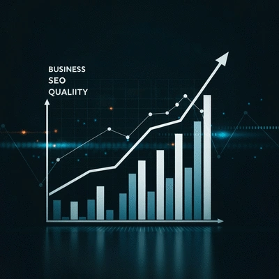 Business growth chart with upward trend, showing SEO success, no text, no words, no typography, clean image
